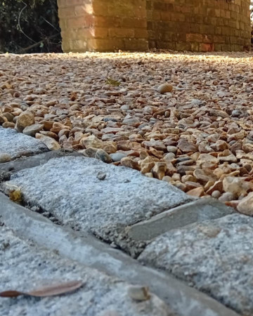 wentworth landscaping stepping stone gravel pathway