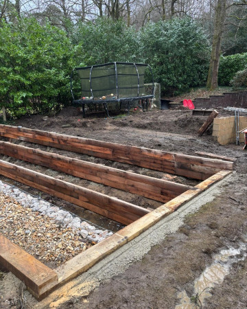 wentworth landscaping railway sleeper raised beds
