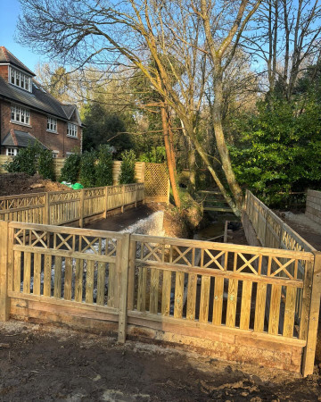 wentworth landscaping decorative timber fence panel