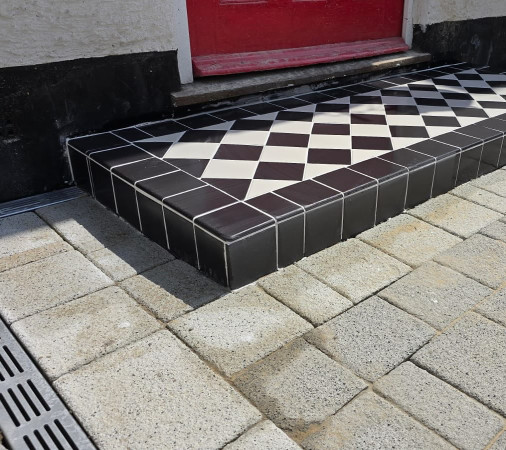 wentworth landscaping victorian tile path granite paving