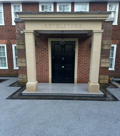 wentworth landscaping porcelain paving grand entrance