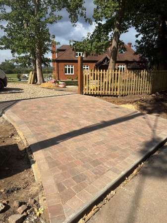 wentworth landscaping block paving driveway progress
