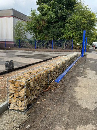 wentworth landscaping gabion wall construction