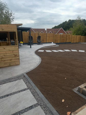 wentworth landscaping commercial paving pergola groundworks
