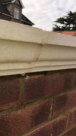 Wentworth Landscaping Brick Wall with Coping Stone Close-Up Detail