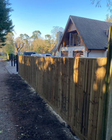 wentworth landscaping closeboard fencing rural boundary