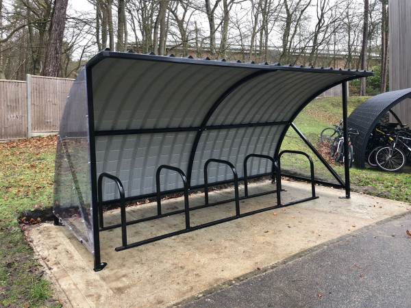Wentworth Landscaping Commercial Cycle Shelter on Concrete Base