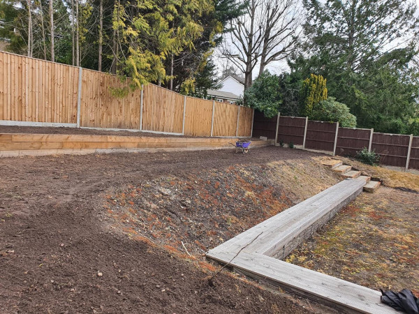 wentworth landscaping garden groundworks sleeper edging