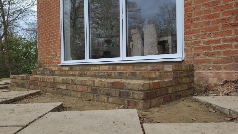 wentworth landscaping brick steps renovation hampshire