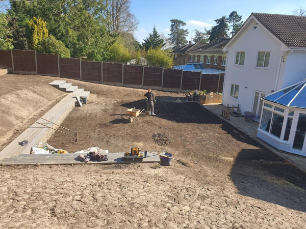 wentworth landscaping large garden groundworks