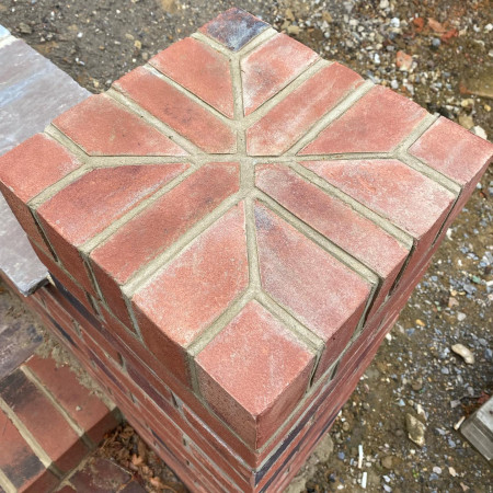 wentworth landscaping brick pier decorative cap detail