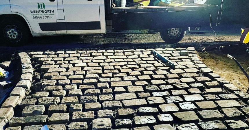 wentworth landscaping cobblestone paving