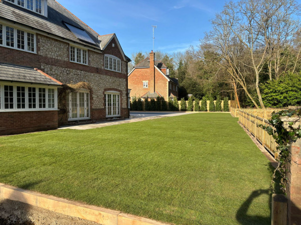 Wentworth Landscaping Granite Sett Cobble Wide Area Installation Overhead View