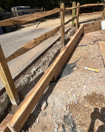 wentworth landscaping post rail fence installation