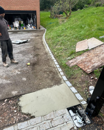 wentworth landscaping granite sett edging driveway installation