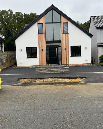 wentworth landscaping new build driveway before