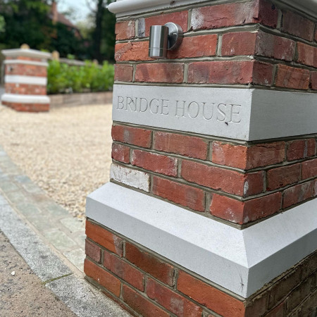 wentworth landscaping entrance pier rendered bridge house